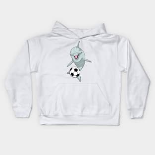 Dolphin Soccer player Soccer Kids Hoodie